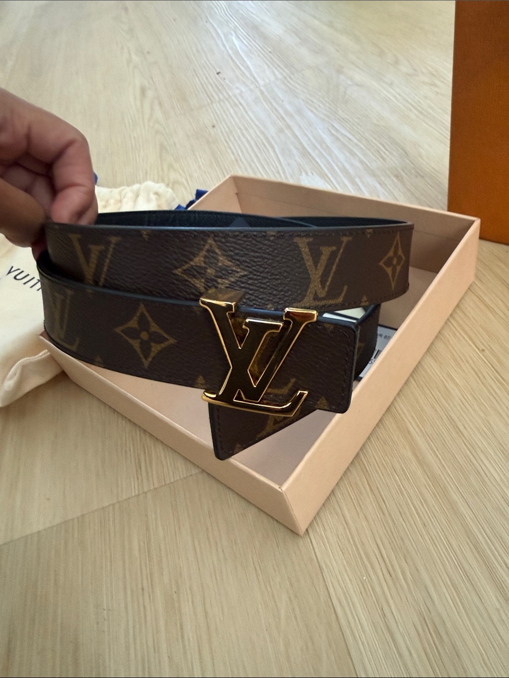 Louis Vuitton Brown Monogram Belt